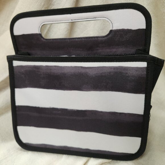 Thirty-One DOUBLE DUTY CADDY STORAGE ORGANIZER - Watercolor Stripe NWT - Picture 1 of 4